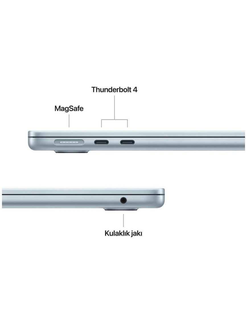 Apple MacBook Air M4 16GB 256GB SSD macOS 13" Taşınabilir Bilgisayar Gök Mavisi MC6T4TU/A