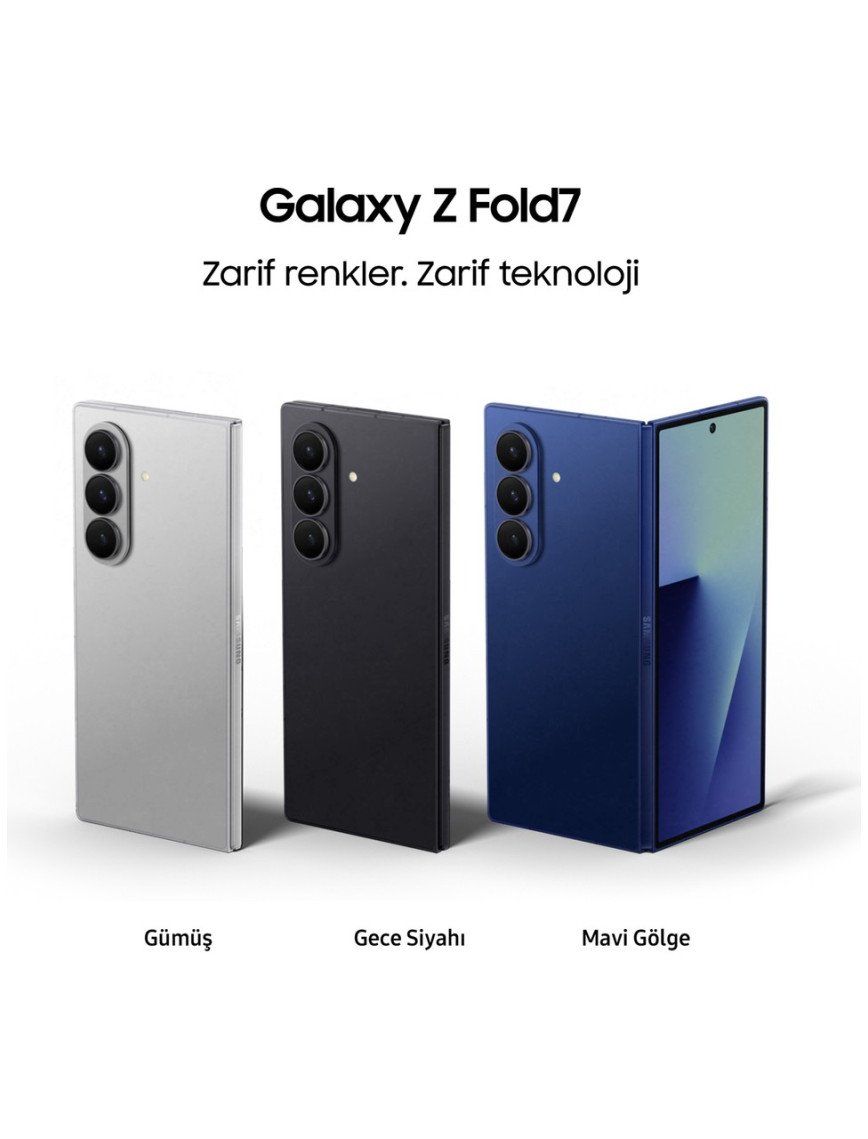 Samsung Galaxy Z Fold7 512 GB 12 GB Ram (Samsung Türkiye Garantili) Gece Siyahı